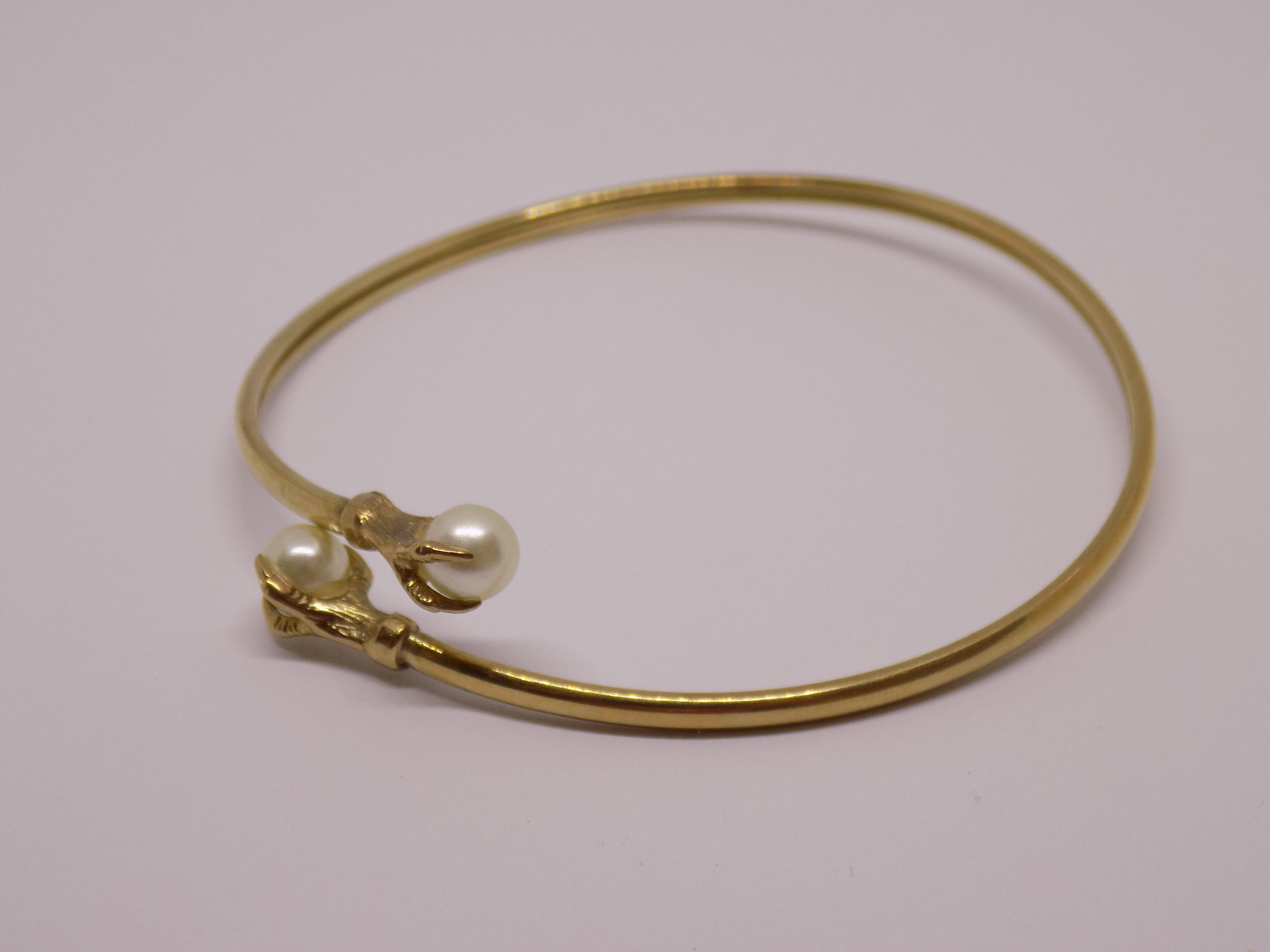 gold claw bracelet