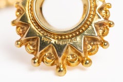 Vintage 9ct Gold Creole Style Hoop Earrings
