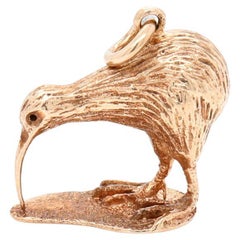 Vintage 9ct Gold Figural Kiwi Bird Charm