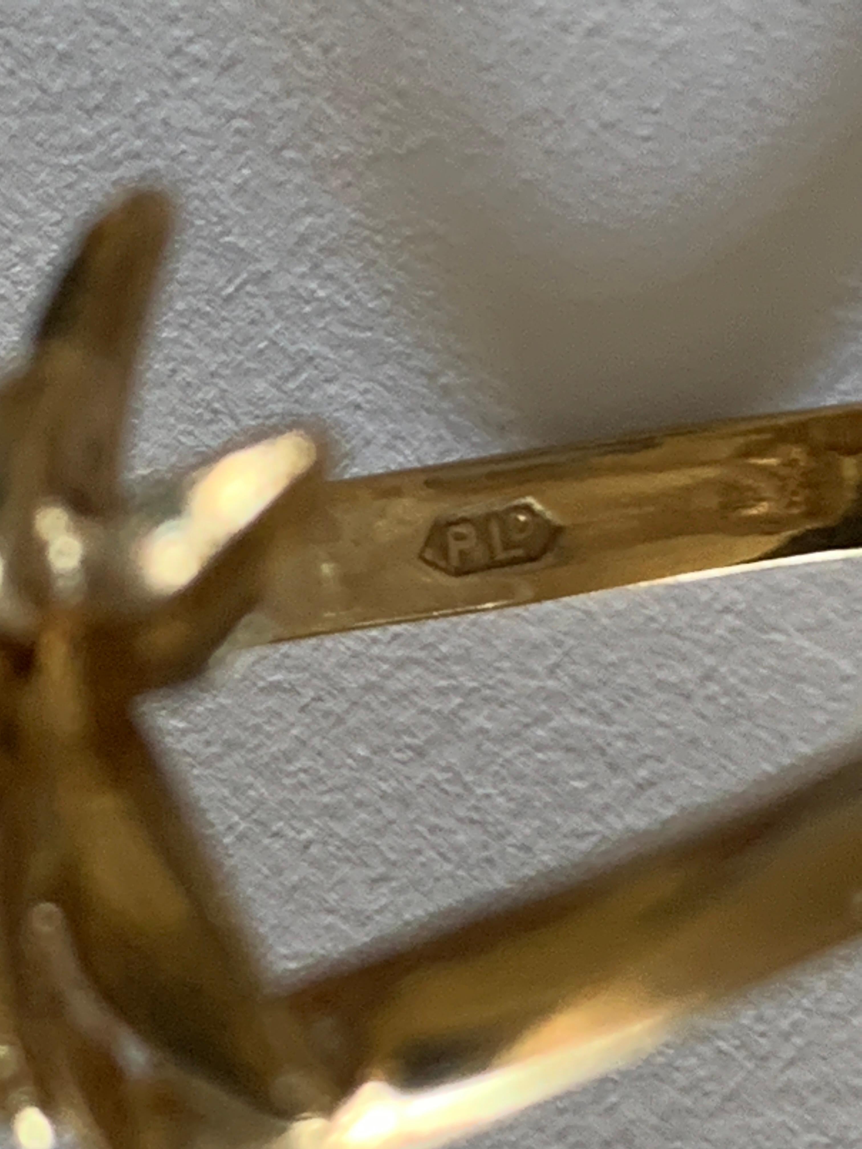 Vintage 9ct Gold Flower Ring Dated 1944 1