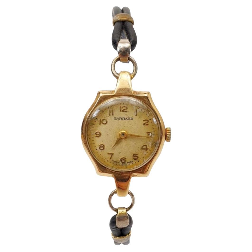 Reloj de cóctel vintage Garrard de oro de 9 ct para señora