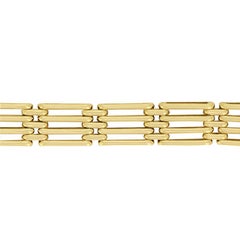 Vintage 9ct Gold Gate Bracelet, hallmarked 1961
