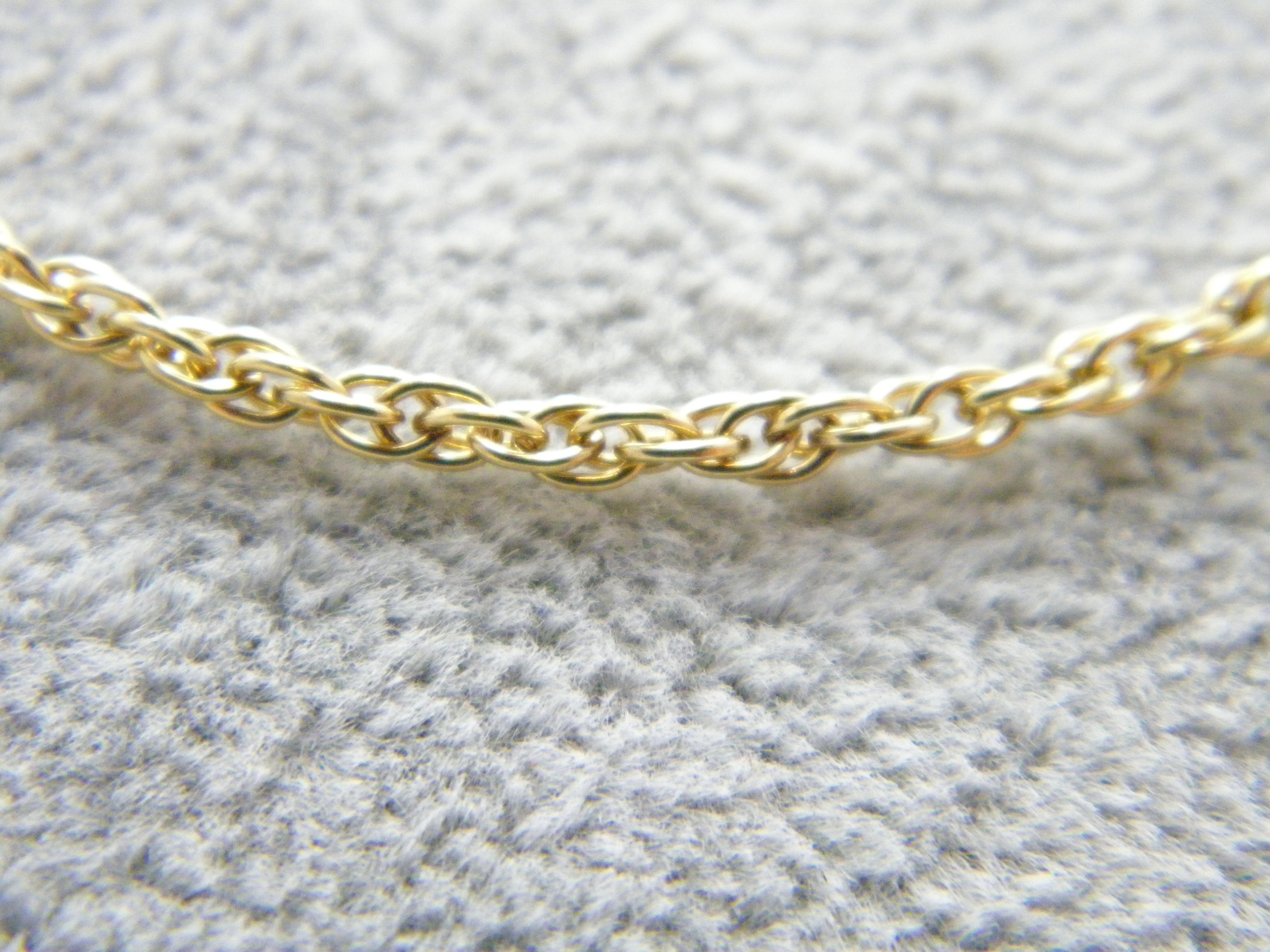 Contemporary Vintage 9ct Gold Heavy Prince of Wales Rope Necklace Twist Chain 375 For Sale