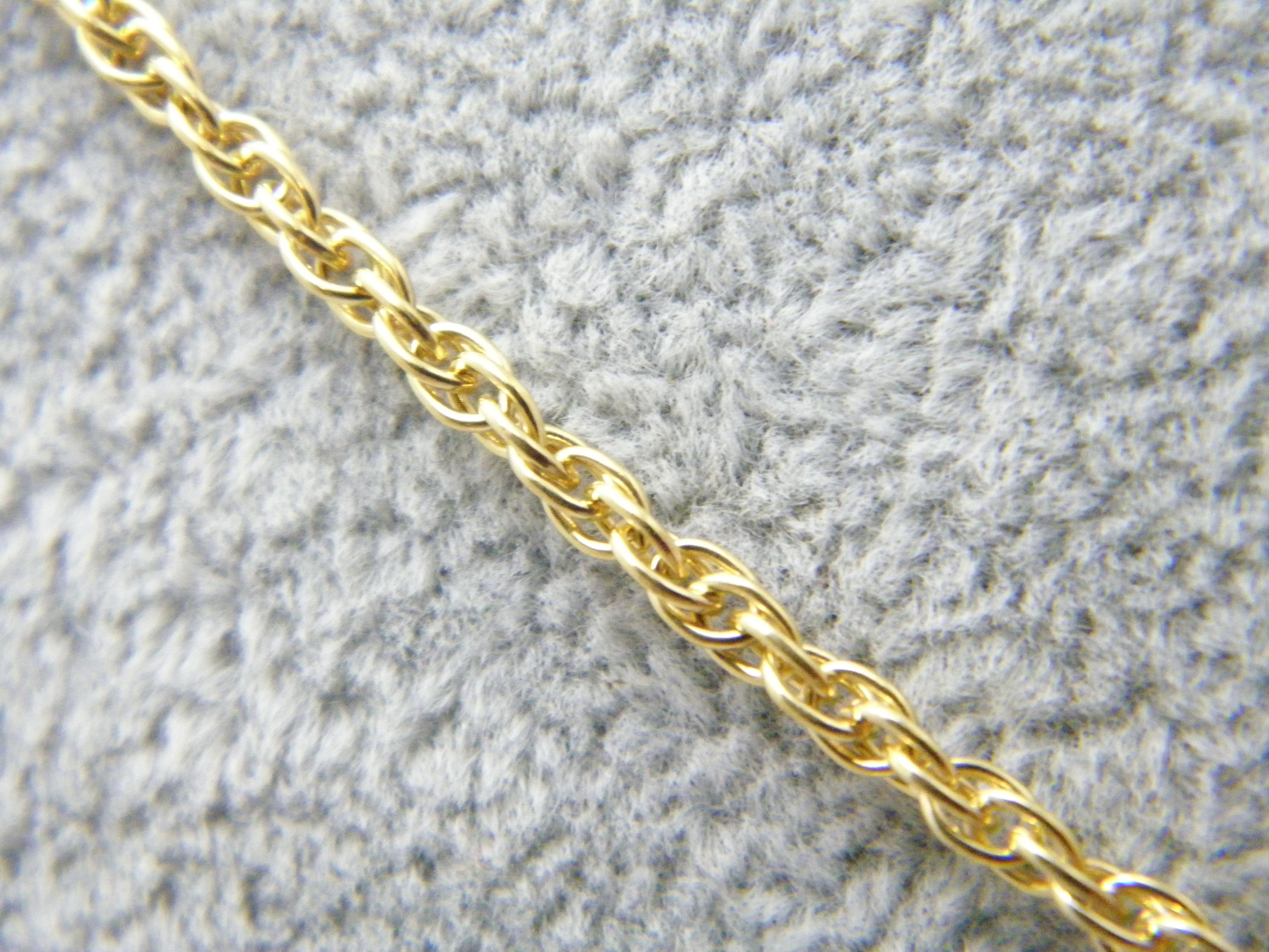 Women's or Men's Vintage 9ct Gold Heavy Prince of Wales Rope Necklace Twist Chain 375 For Sale