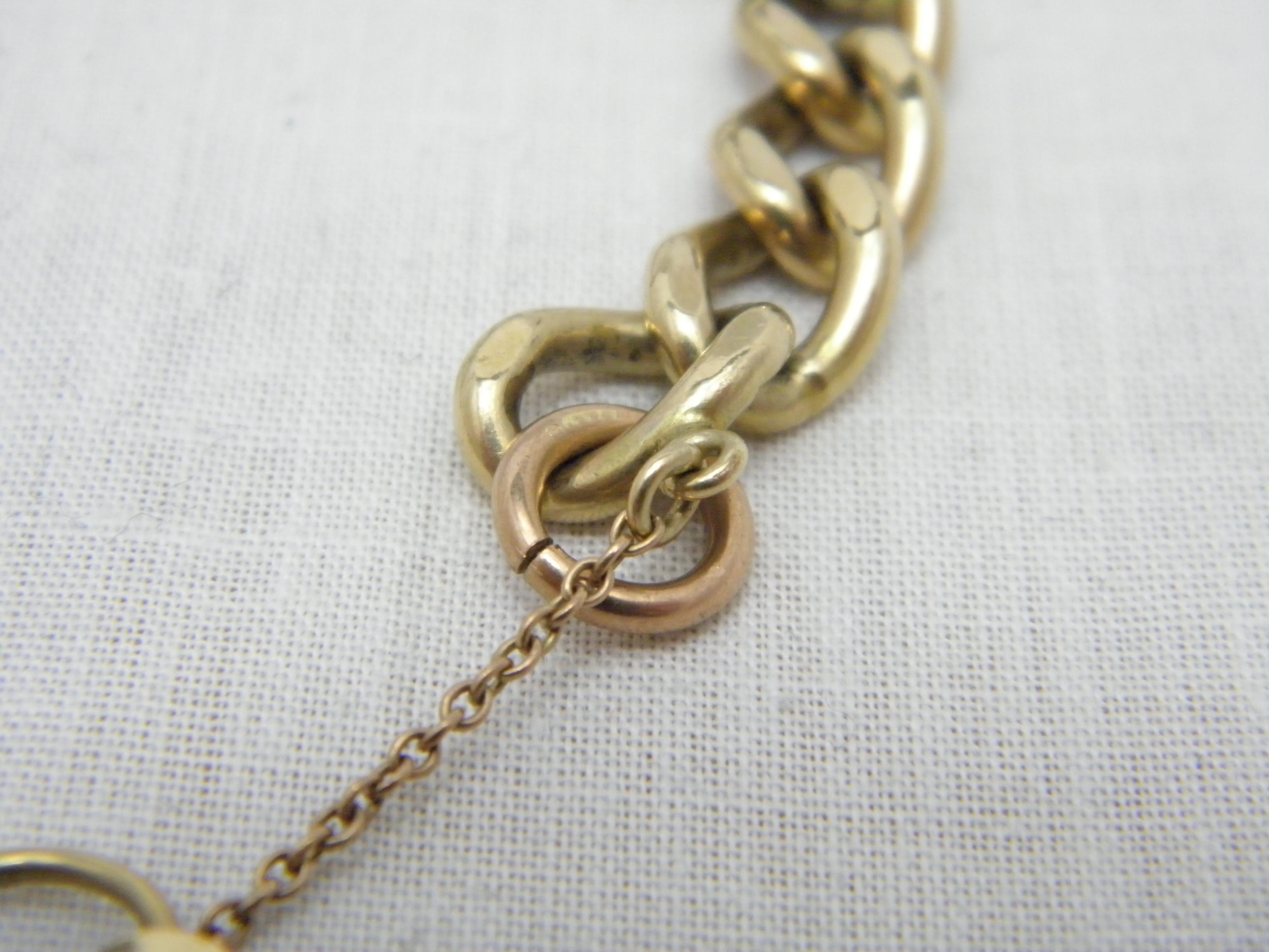 9 Karat Gold Schweres rundes geschwungenes Padlock-Armband 375 Reinheit Thick 24g im Zustand „Gut“ im Angebot in Camelford, GB
