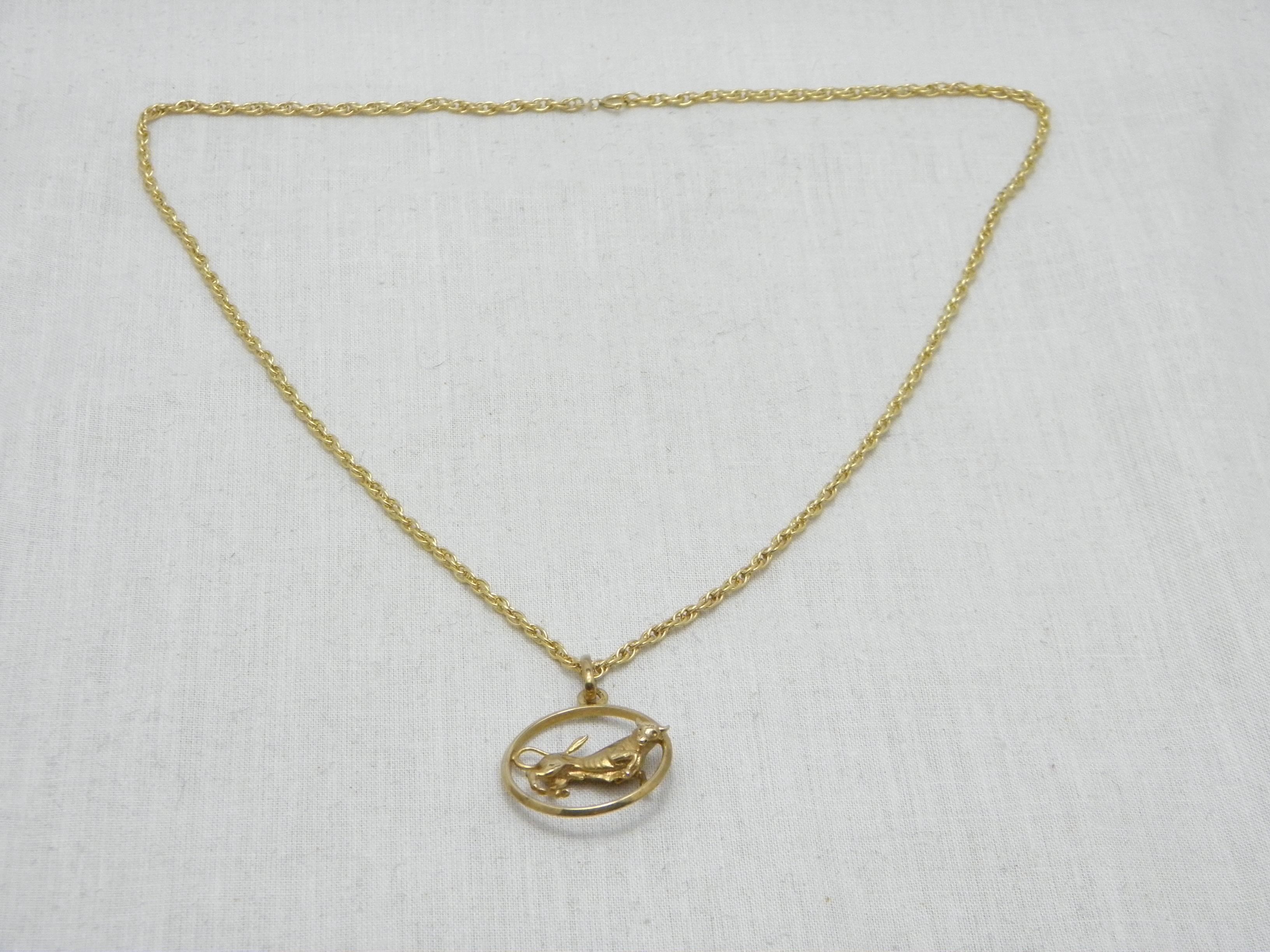 Vintage 9ct Gold Schwerer Taurus Stier-Anhänger Halskette Seil Kette 375 10.8g 19 Zoll Vintage im Angebot 4