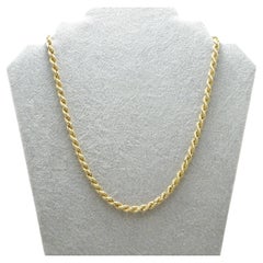 Vintage 9ct Gold Large Heavy Rope Chain Necklace 375 Purity Rapper Bling