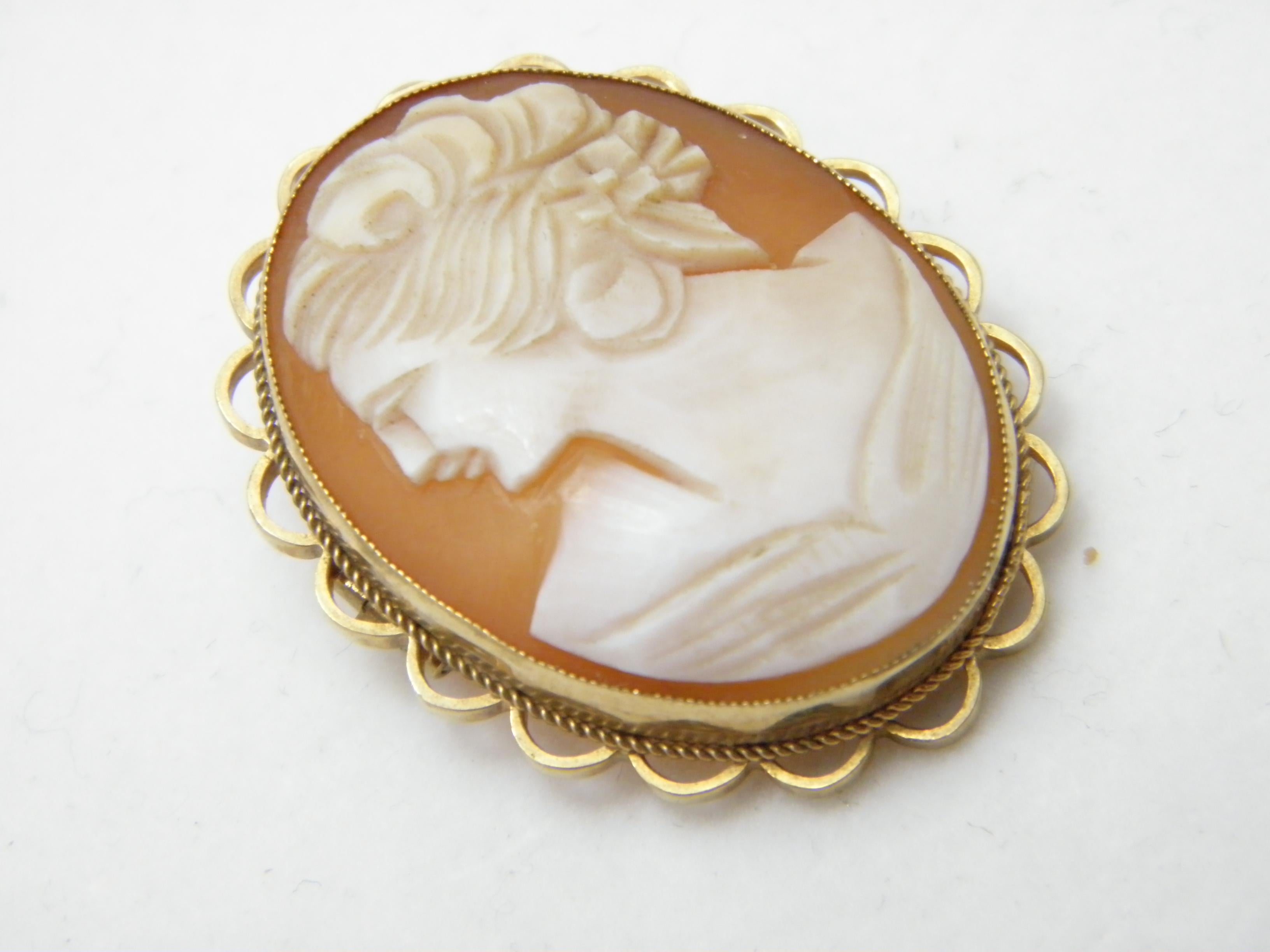 large cameo brooch