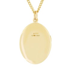 Vintage 9ct Gold Locket Pendant, hallmarked 1971