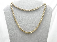 Vintage 9ct Gold Massive 98.1g Rope Chain Necklace 32 Inch 375 Purity Rapper