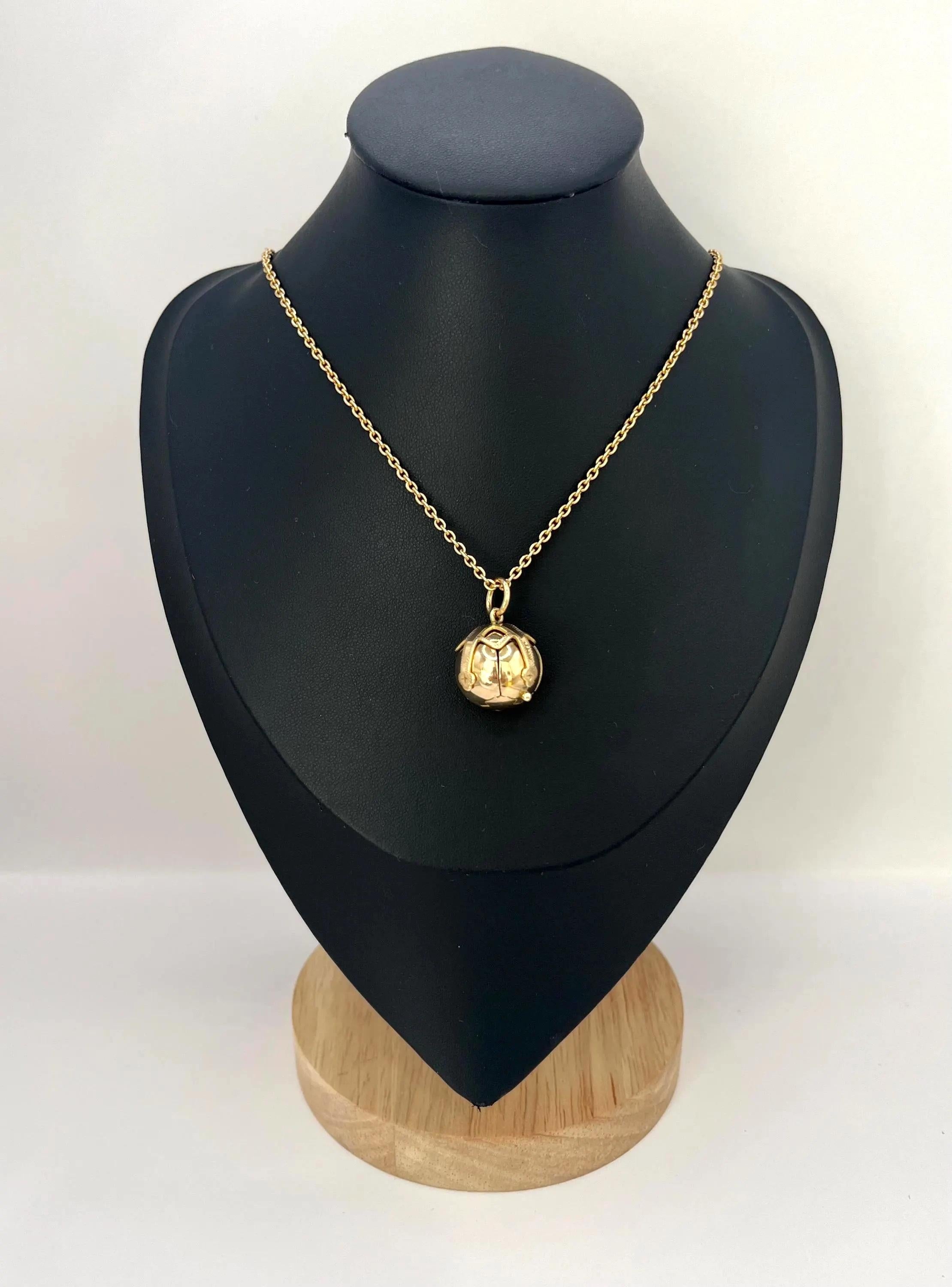 da uomo o donna Fob d'epoca in oro 9ct e argento con sfera massonica, circa anni '70 in vendita