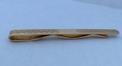 Vintage 9 Carat Gold Patterned Tie Clip