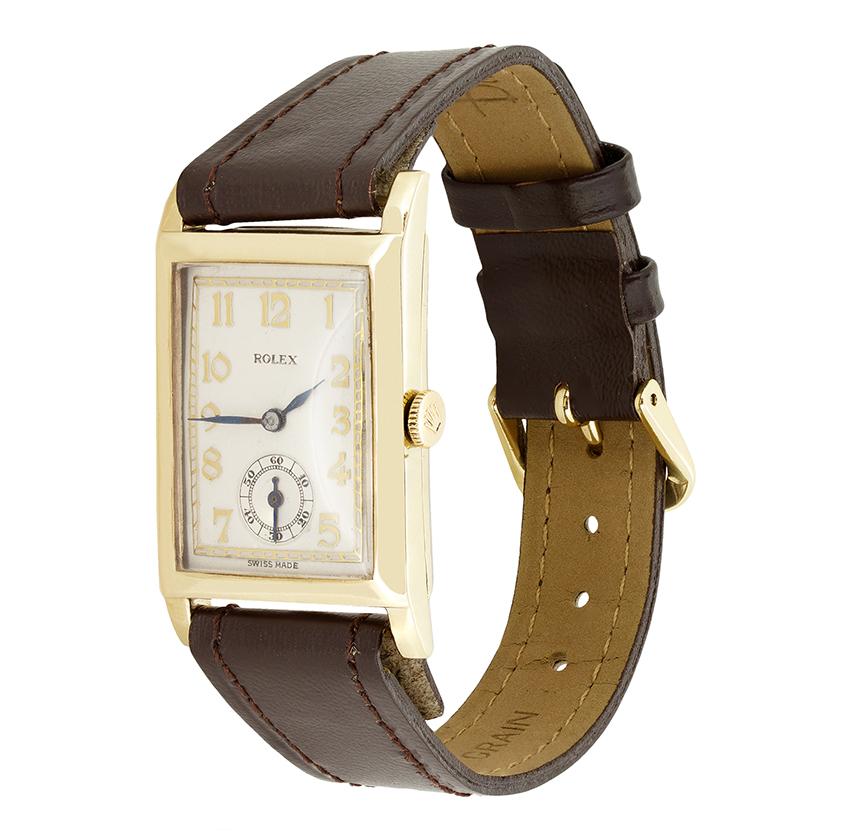 da uomo o donna Orologio Rolex d'epoca in oro 9ct, anni '40 ca. in vendita