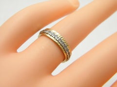 Vintage 9ct Gold Spinel Full Eternity Ring 375 Purity Heavy