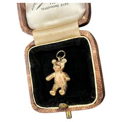 Vintage 9ct Gold Stamped, Circa 1970s Teddy Bear Pendant Charm