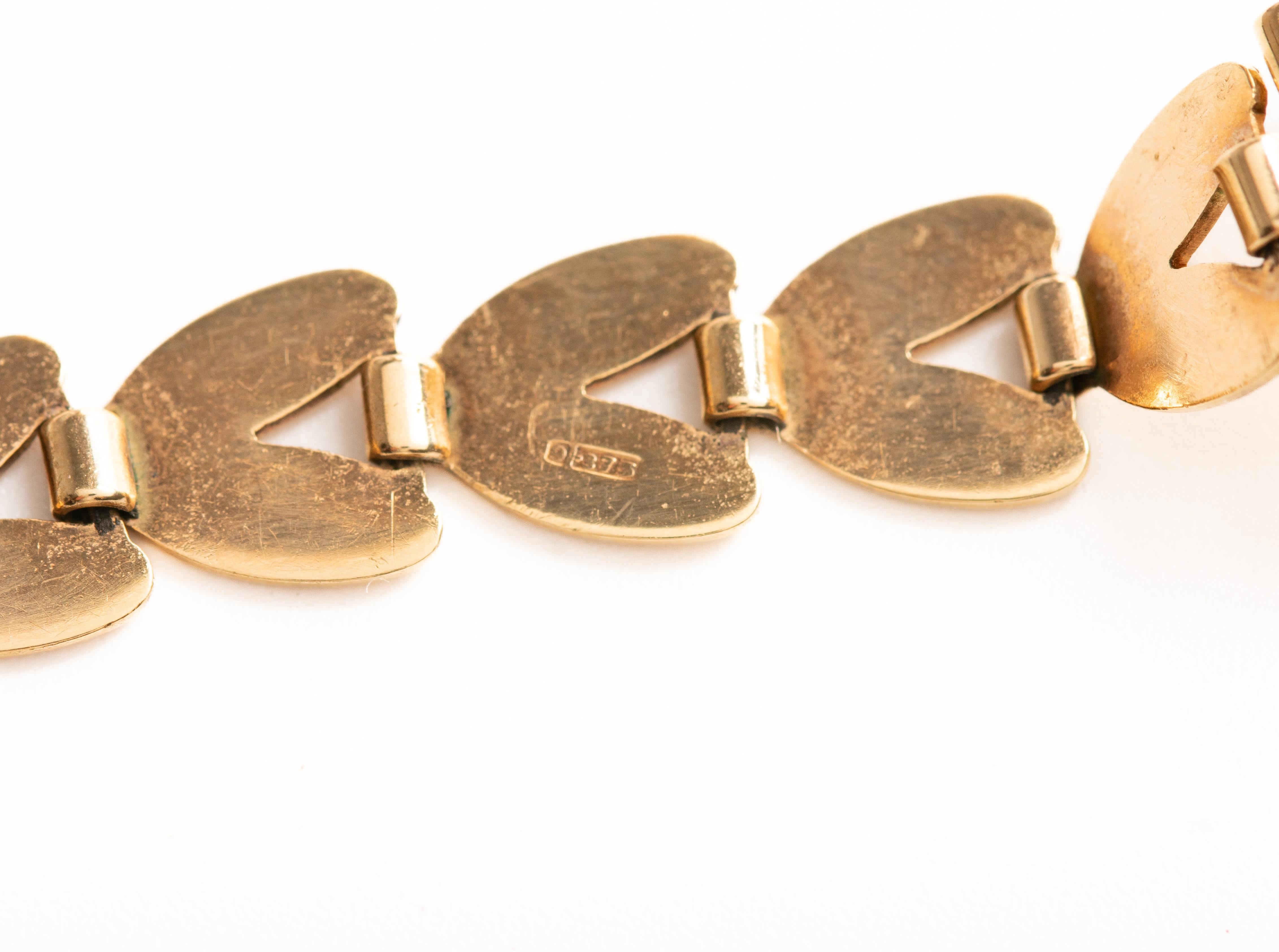 Vintage 9ct Omega Goldarmband-Armbanduhr, Vintage 7