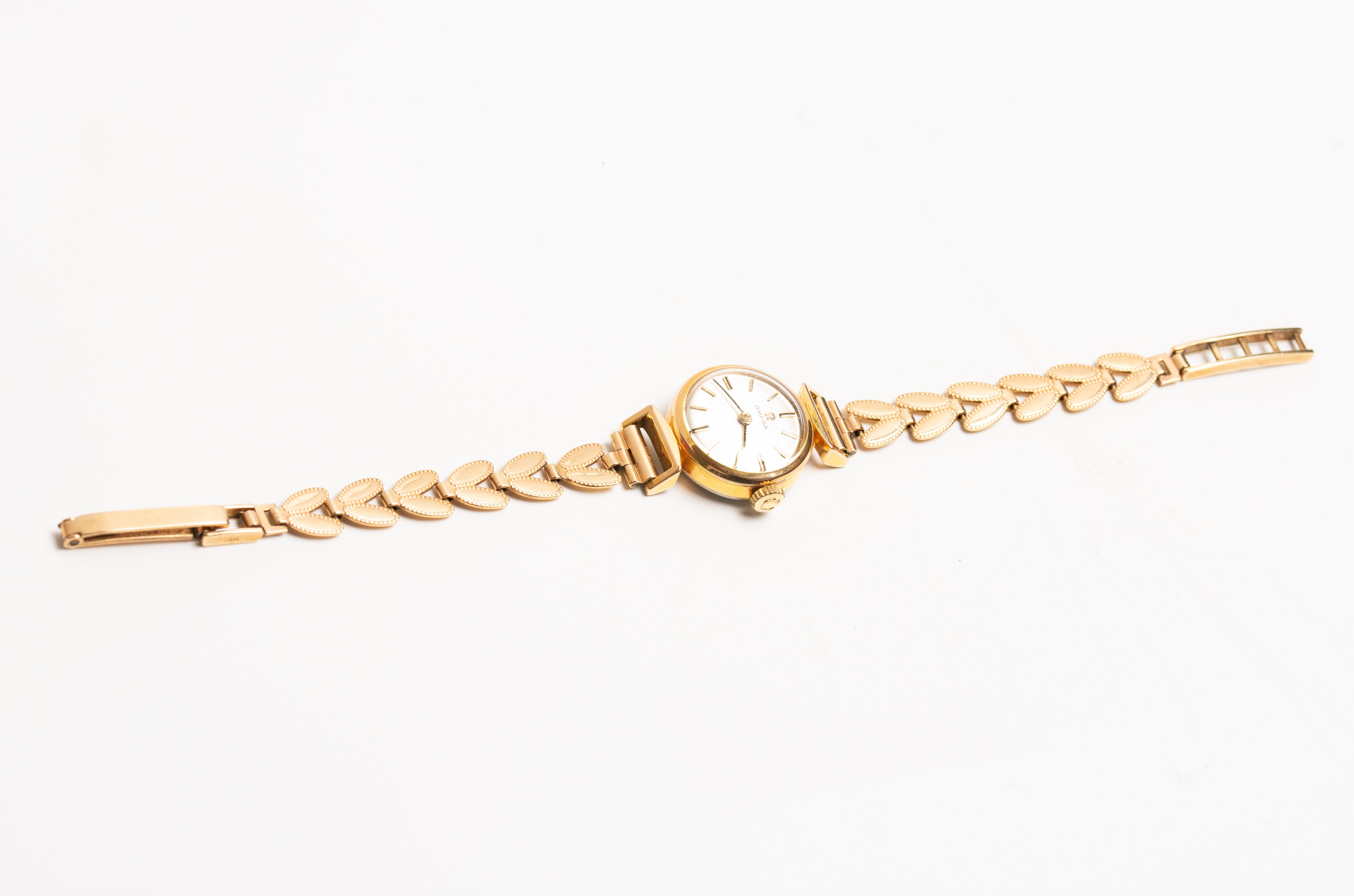 Vintage 9ct Omega Goldarmband-Armbanduhr, Vintage 3