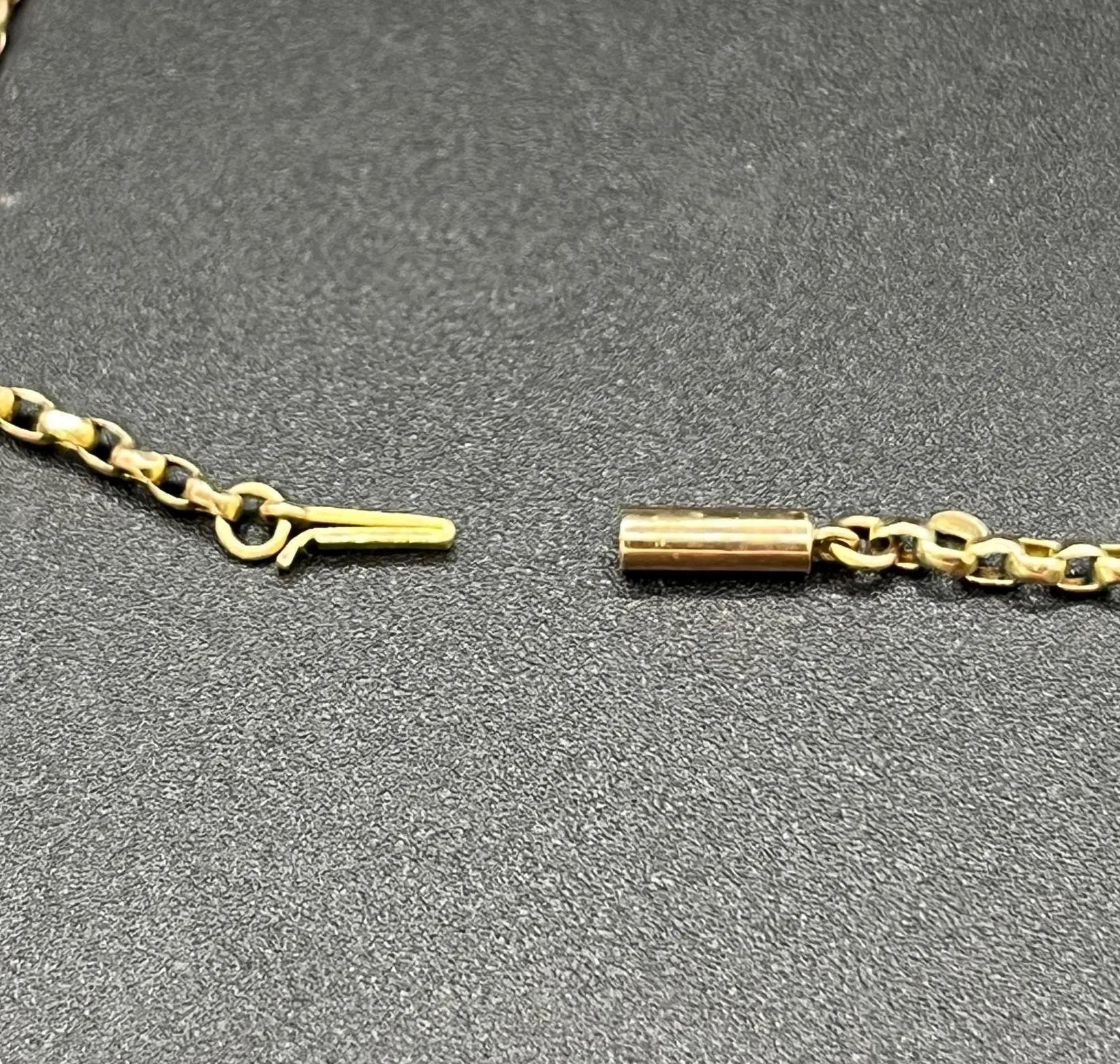 Vintage 9ct Rose Gold, 18 Inch, Belcher Link Chain, Circa 1900 For Sale 3