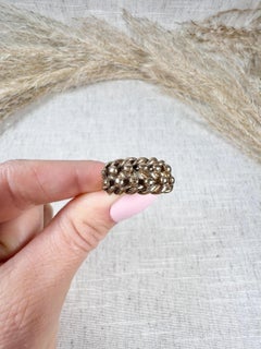 Vintage 9ct Rose Gold 1990s Birmingham Hallmarked Keepers Ring