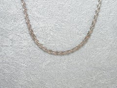 Vintage 9ct White Gold Sparkle Weave Necklace Chain 375 Purity Diamond 18 Inch