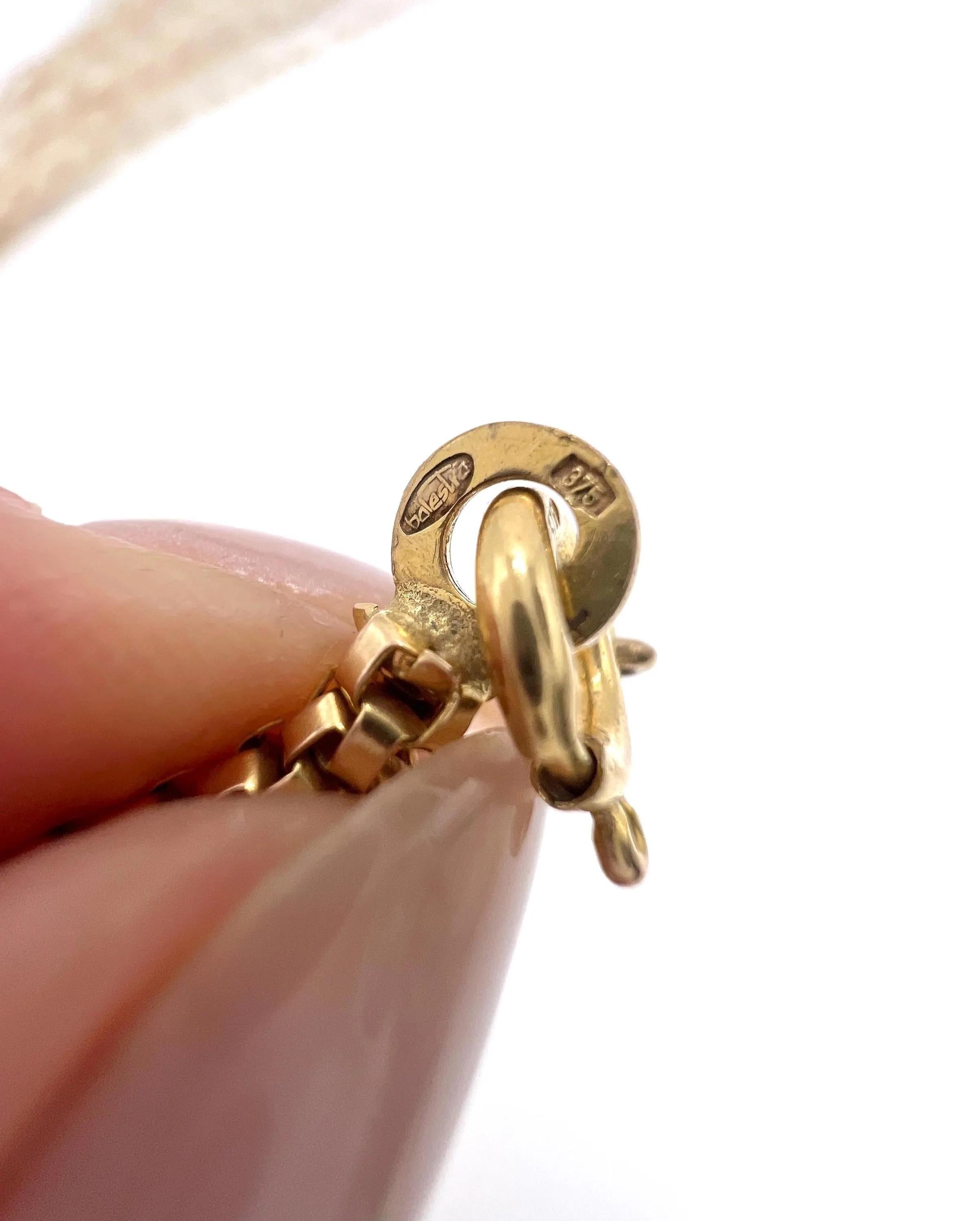 Vintage 9ct Yellow Gold, 1980s 24 3/4 Inch Balestra Box Snake-Link Chain 5