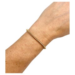 Pulsera de eslabones de oro amarillo de 9 ct, años 80, Balestra, Fancy Open Box