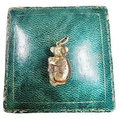 Vintage 9ct Yellow Gold, Birmingham Hallmarked, 1960s Koala Bear Pendant Charm