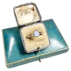 Anillo vintage de oro amarillo de 9 ct, con sello de Chester de 1935, con sello de sardónice
