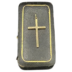 Vintage 9ct Yellow Gold Hallmarked Birmingham 1994, Cross Pendant