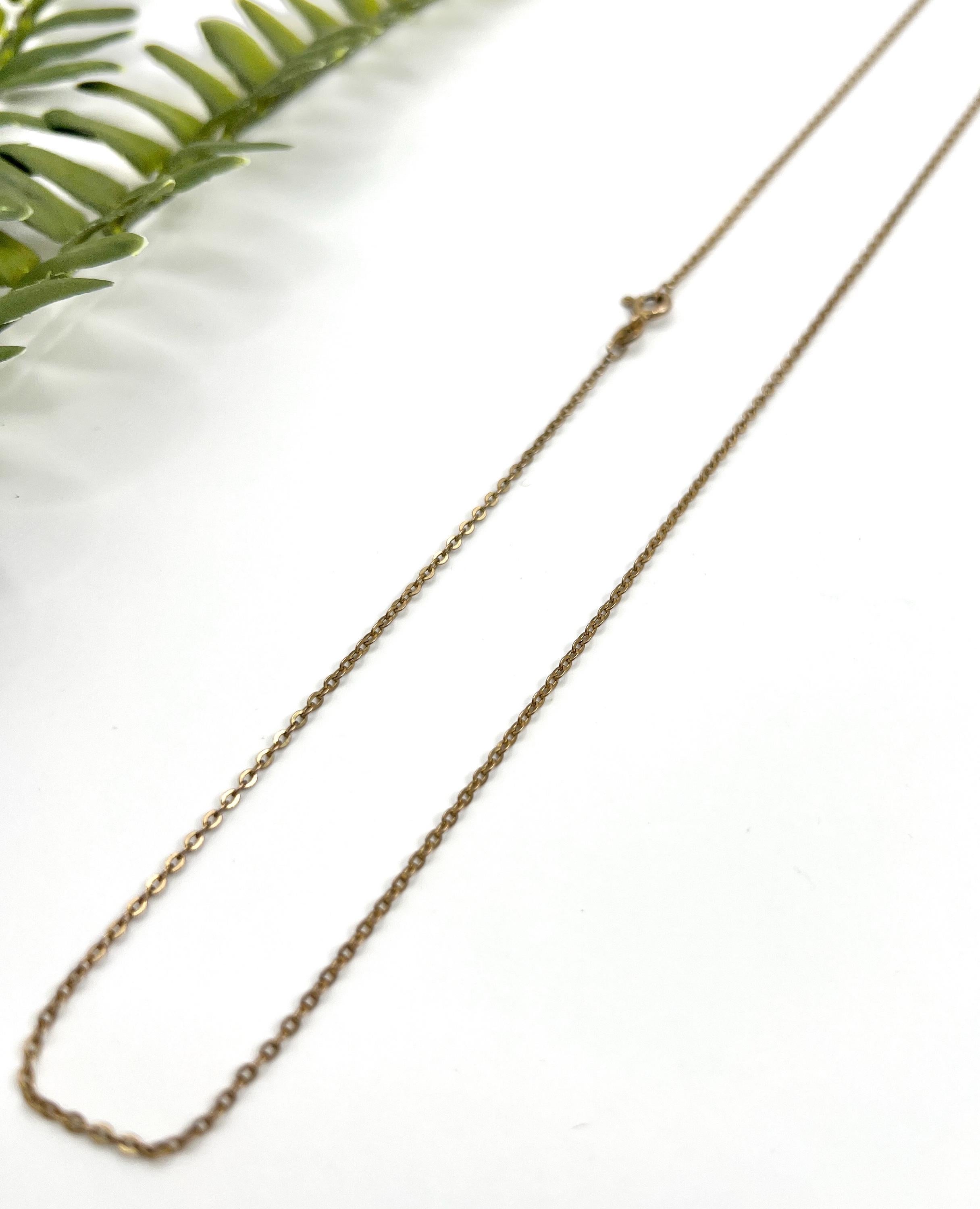 Catena d'epoca in oro giallo 9ct, A Link, con marchio Birmingham 1977 in vendita 6