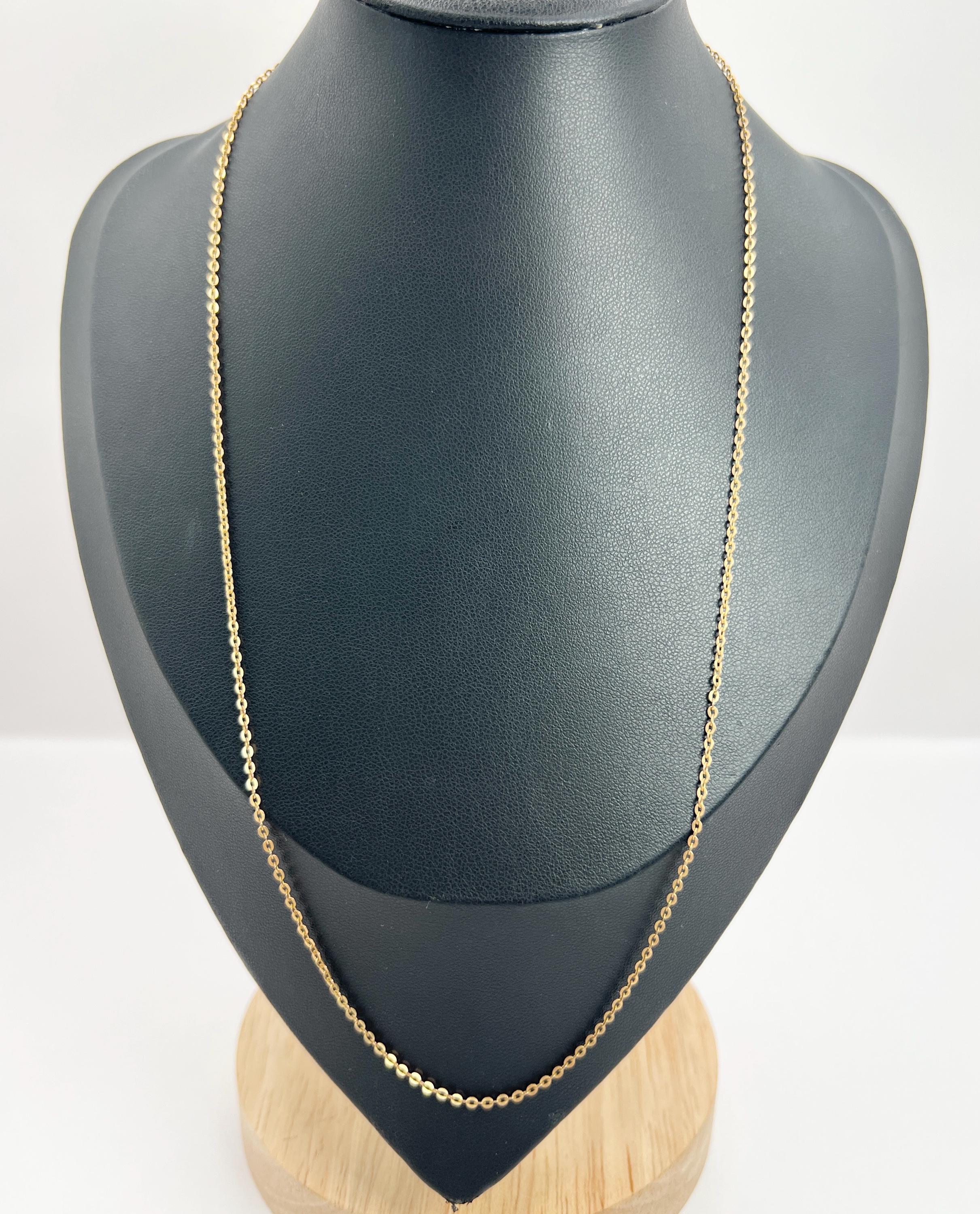 Catena d'epoca in oro giallo 9ct, A Link, con marchio Birmingham 1977 in vendita 7