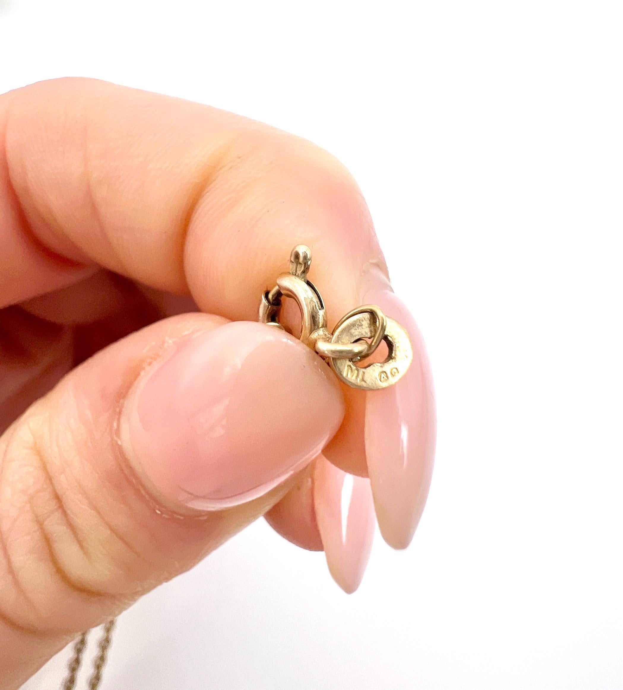 Catena d'epoca in oro giallo 9ct, A Link, con marchio Birmingham 1977 In condizioni buone in vendita a Brighton, GB