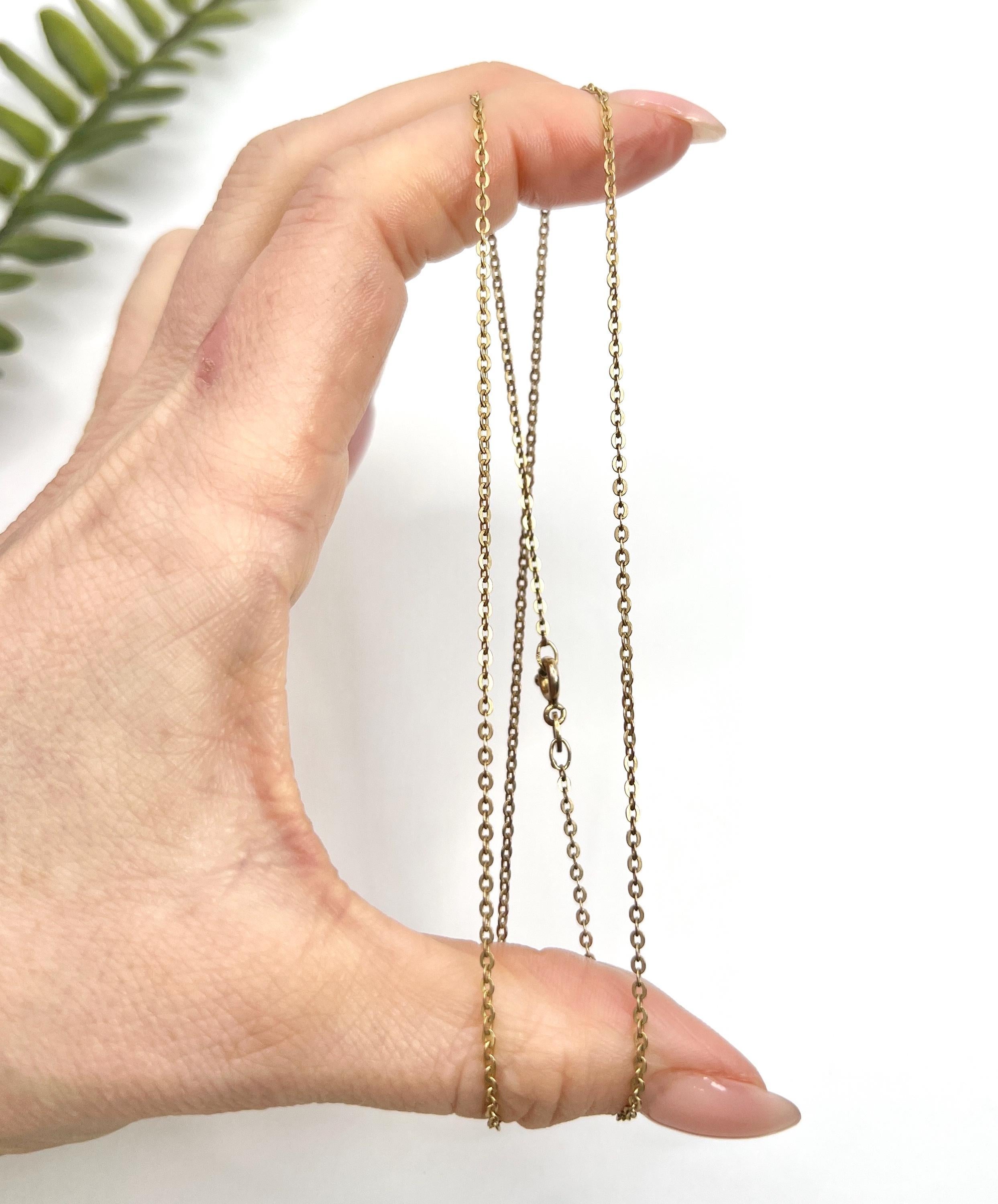 Catena d'epoca in oro giallo 9ct, A Link, con marchio Birmingham 1977 in vendita 4