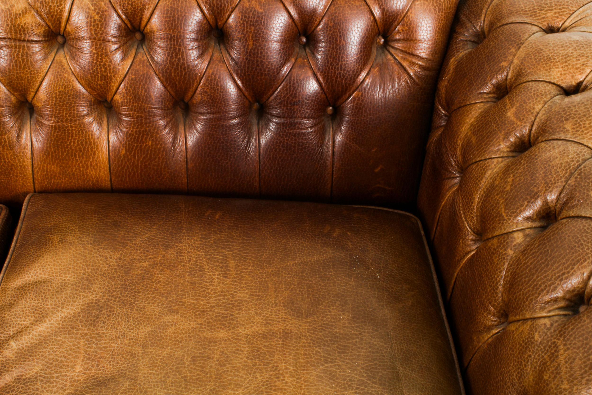 button back leather sofa