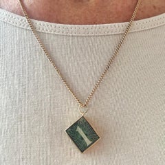 Vintage 9K Gold Emergency Break Glass One Pound Charm Pendant