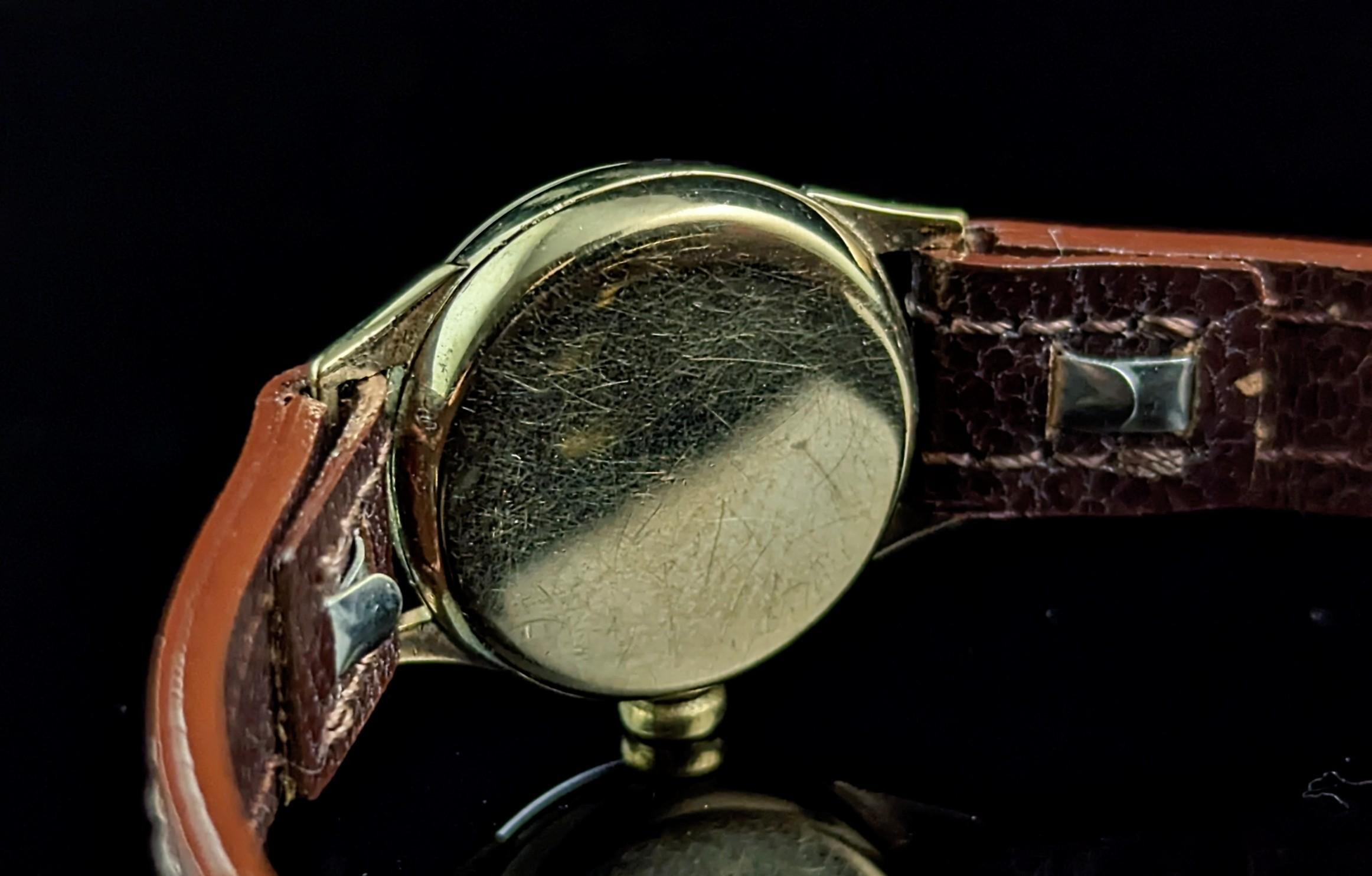Vintage 9k gold Ladies Omega wristwatch, boxed  7