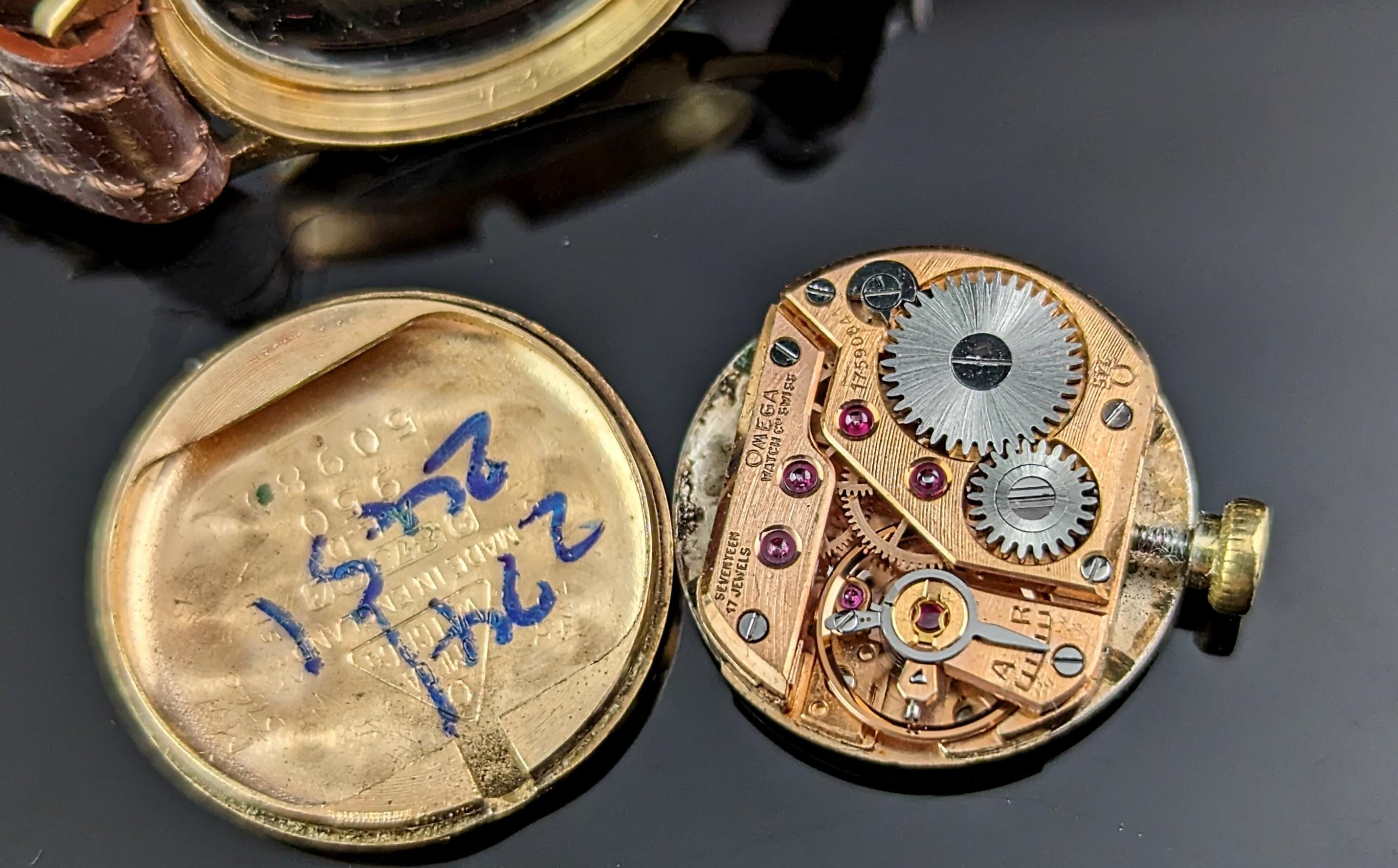 Vintage 9k gold Ladies Omega wristwatch, boxed  11