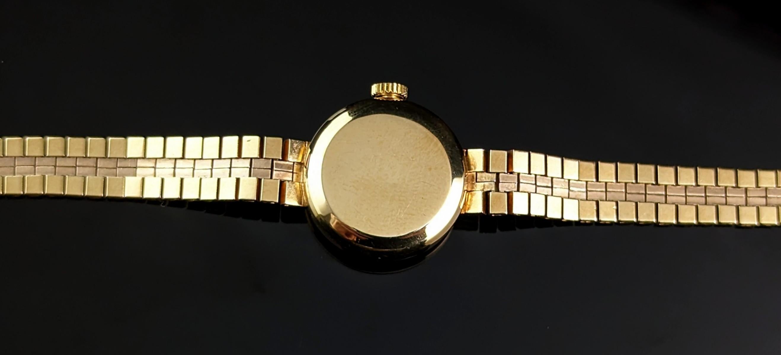 Vintage 9k gold Ladies Rolex Precision wristwatch, boxed watch  en vente 6