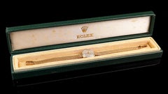 Vintage 9k gold Ladies Rolex Precision wristwatch, boxed watch
