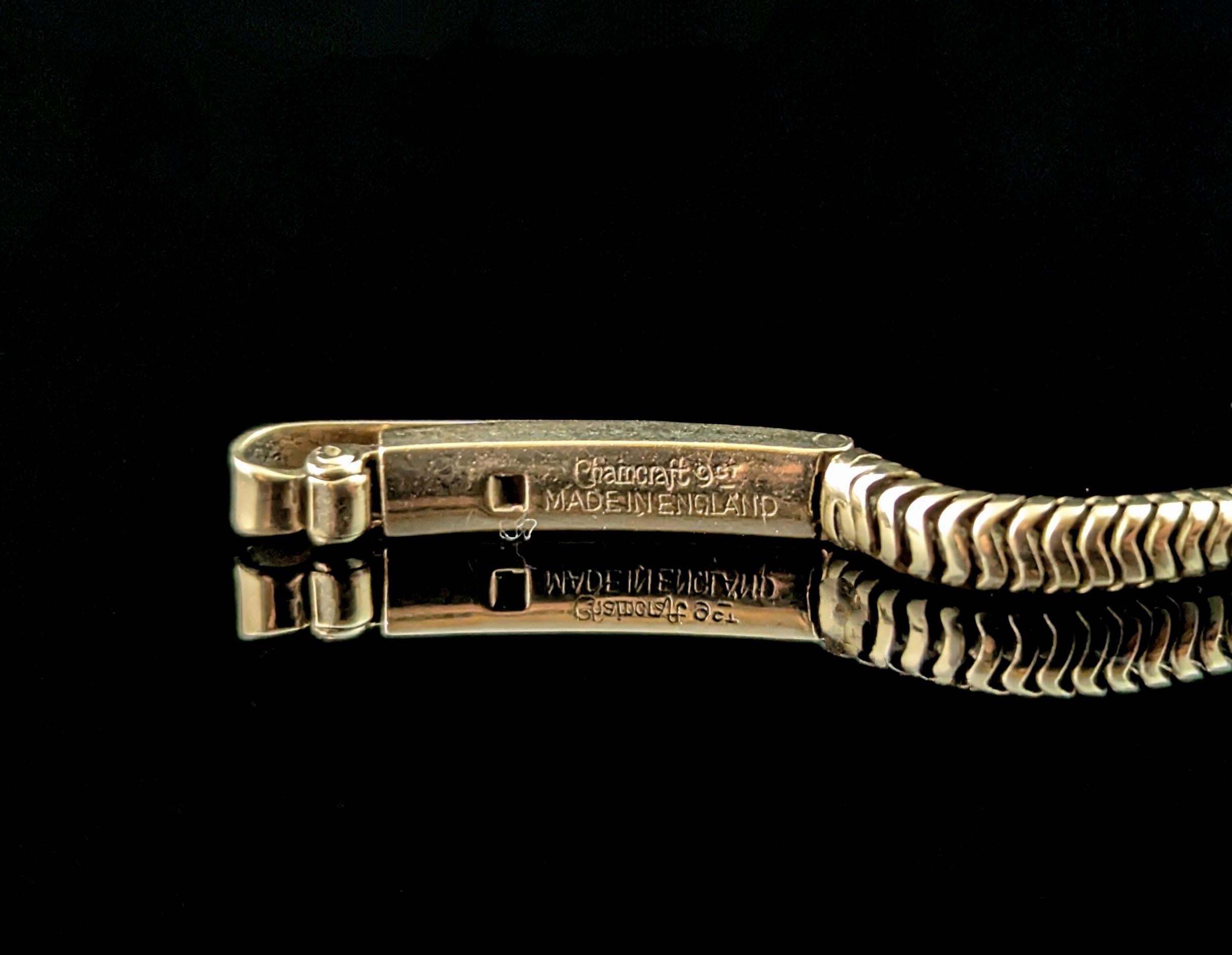 Vintage 9k gold Ladies Rolex precision wristwatch, snake link bracelet strap 4