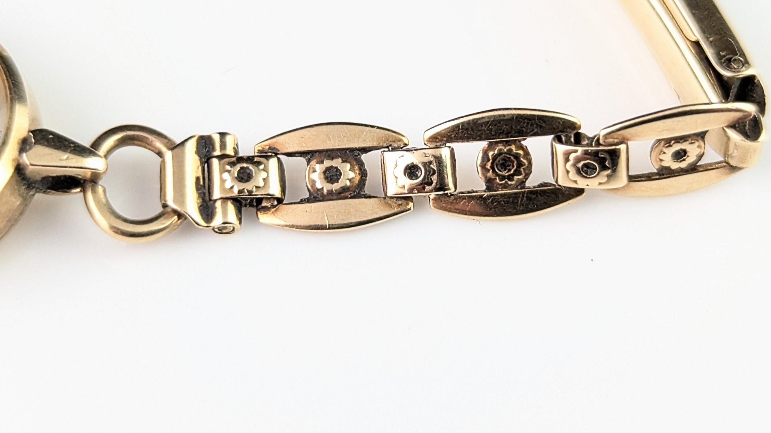 Vintage 9k Gold Damen Tudor Royal Armbanduhr im Angebot 3