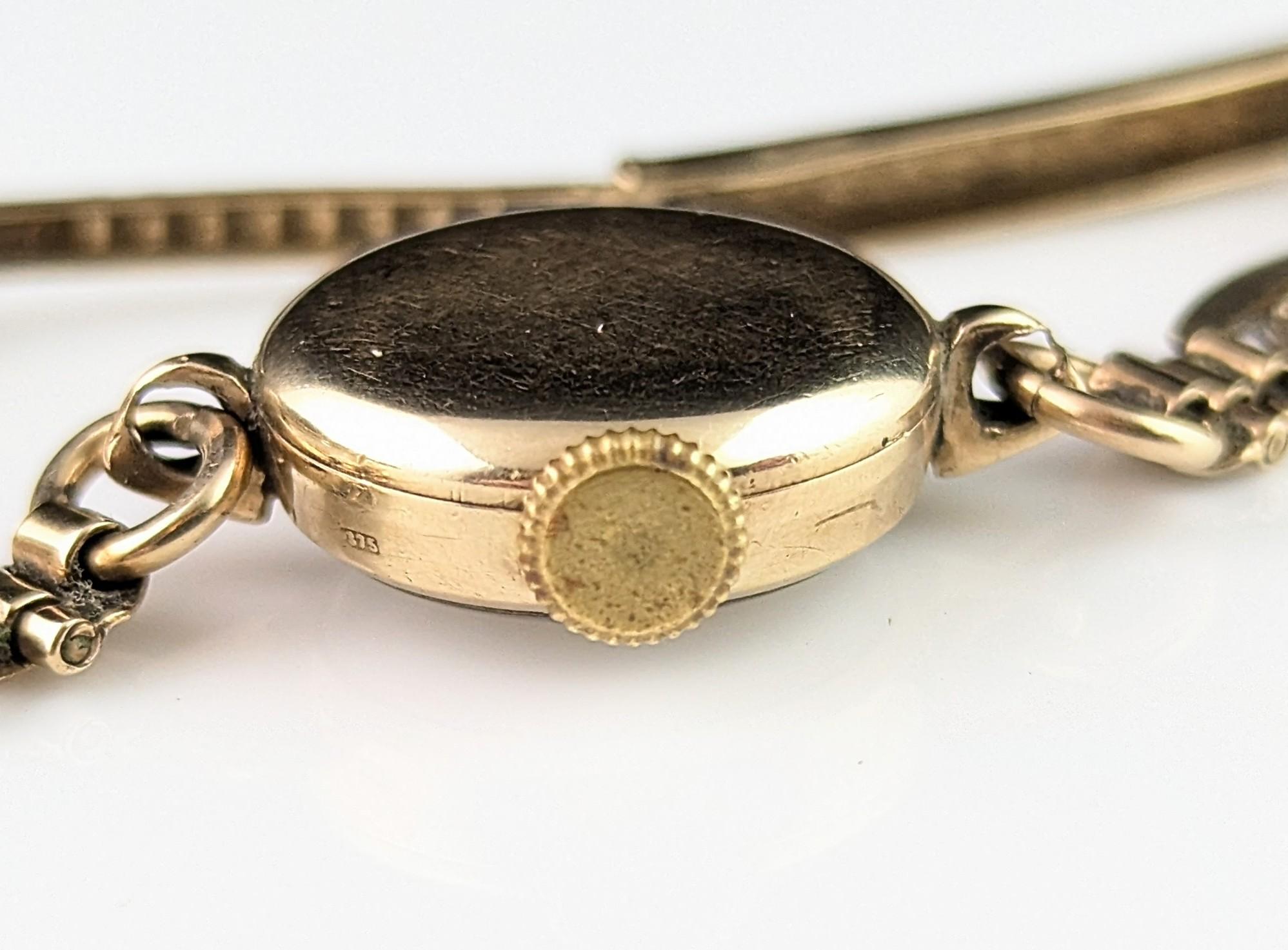 Vintage 9k Gold Damen Tudor Royal Armbanduhr im Angebot 5
