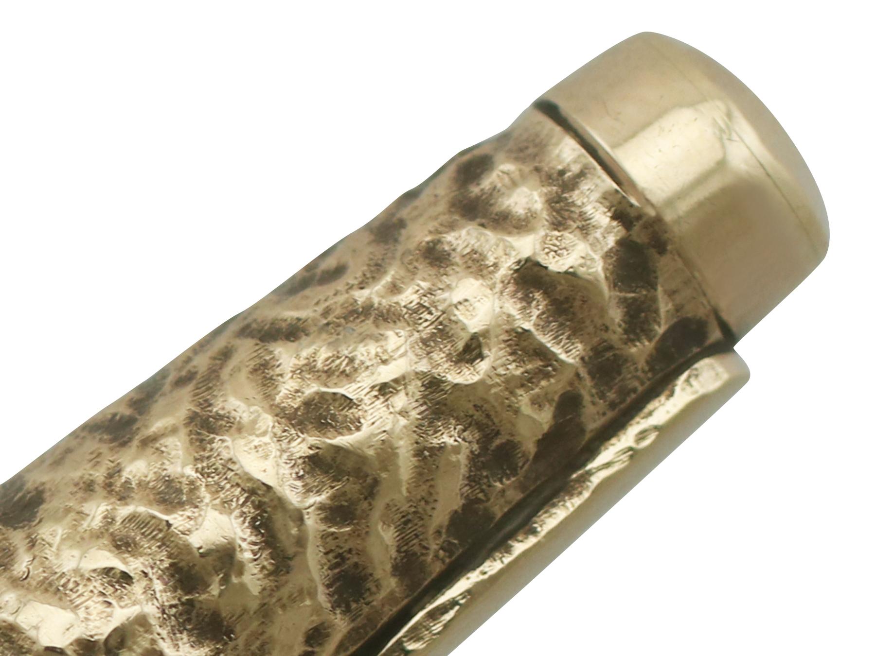 Vintage 9k Gold Bleistift (1968) für Damen oder Herren im Angebot