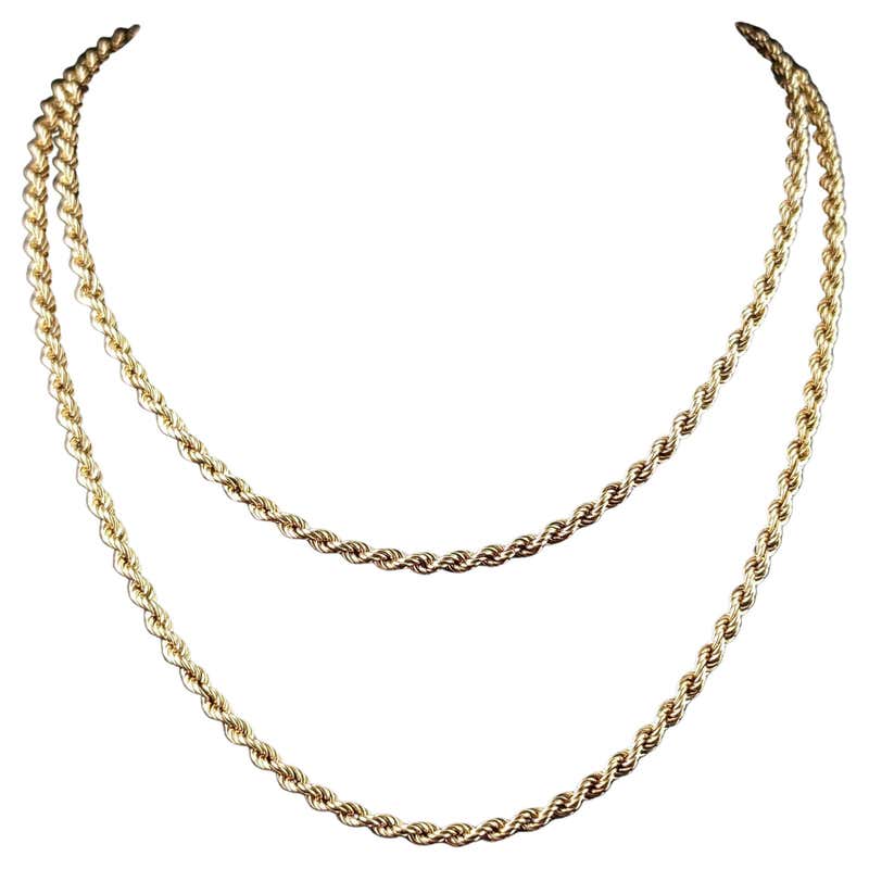 Russian Imperial-era Gold Rope Chain, circa 1900 For Sale at 1stDibs ...