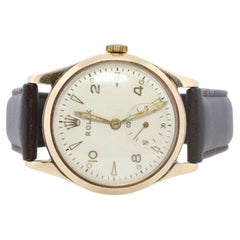 Vintage 9k ROLEX Watch. Rolex 9k YG 12324 Dress Watch 1940s