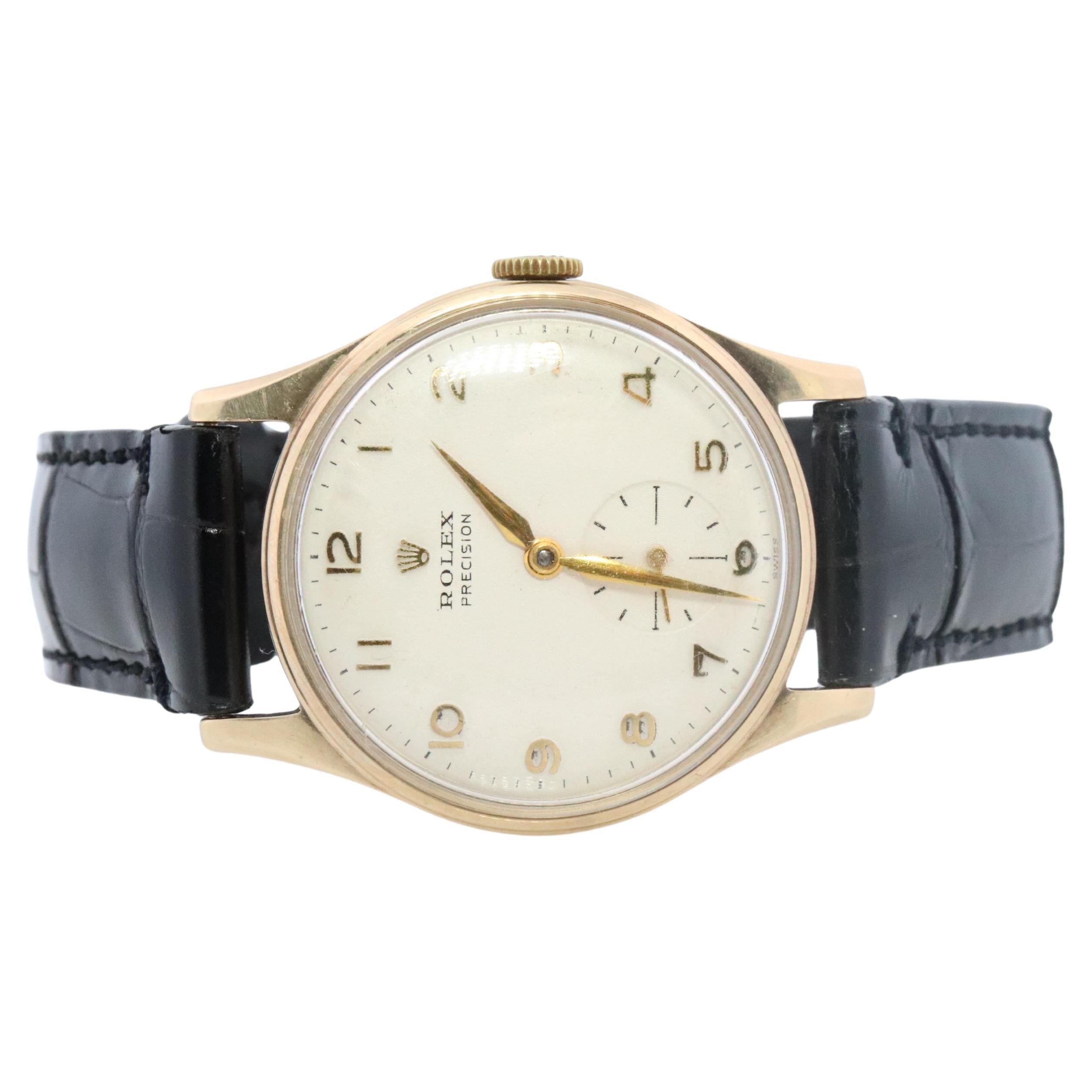 Vintage 9k ROLEX Watch. Rolex 9k YG 12868 Dress Watch 1950s