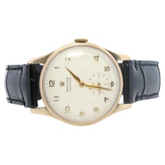 Vintage 9k ROLEX Watch. Rolex 9k YG 12868 Dress Watch 1950s