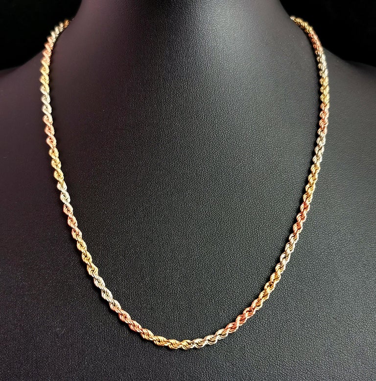 Tri gold rope chain Clearance