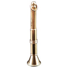 Vintage 9k Yellow Gold Cigar Piercer, Midcentury, Pendant