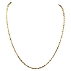 Vintage 9k Yellow Gold Fancy Link Chain Necklace